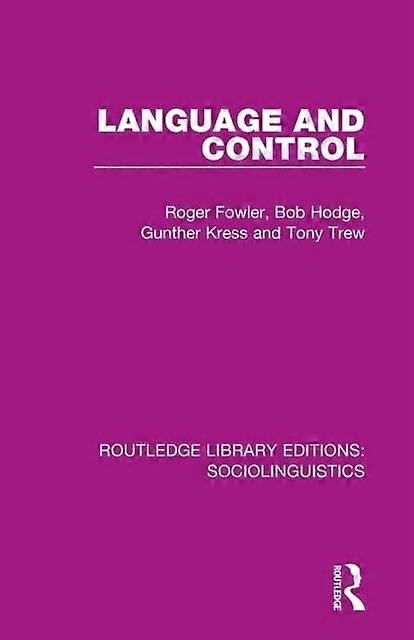 Language And Control - Roger Fowler - Paperback - en Book