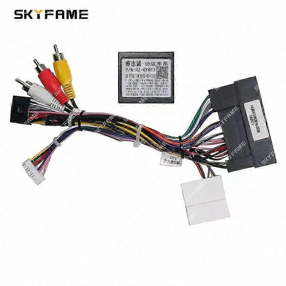 Hyundai ix45 KIA K3 16-Pin Cablaggio Auto Adattatore Canbus Box Decoder Android Radio Cavo di alimentazione