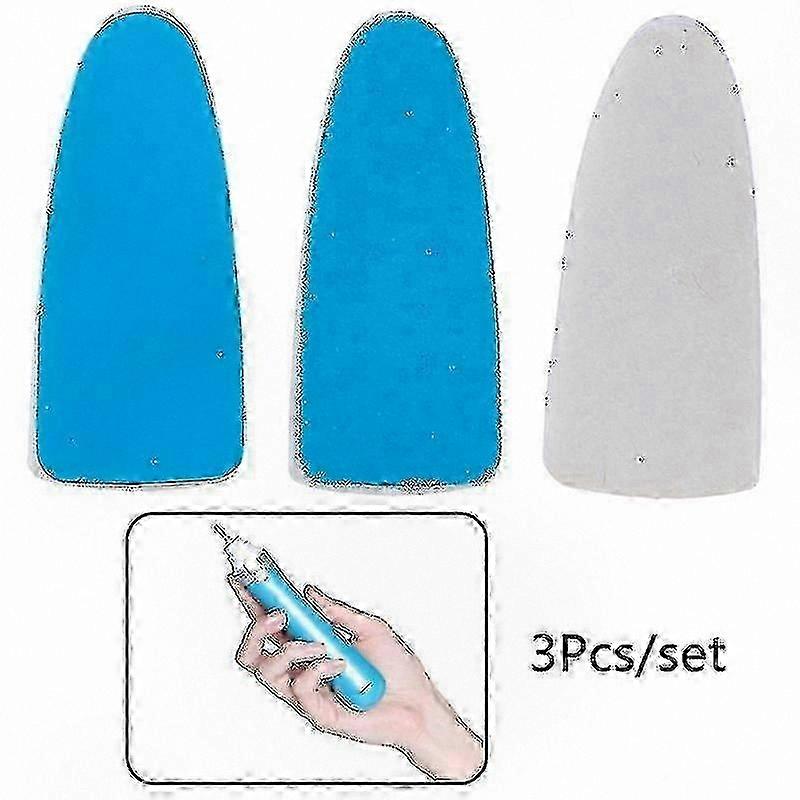 Replacement Heads for Nail Buffing Tools, 3-Pack Manicure and Pedicure Accessories
