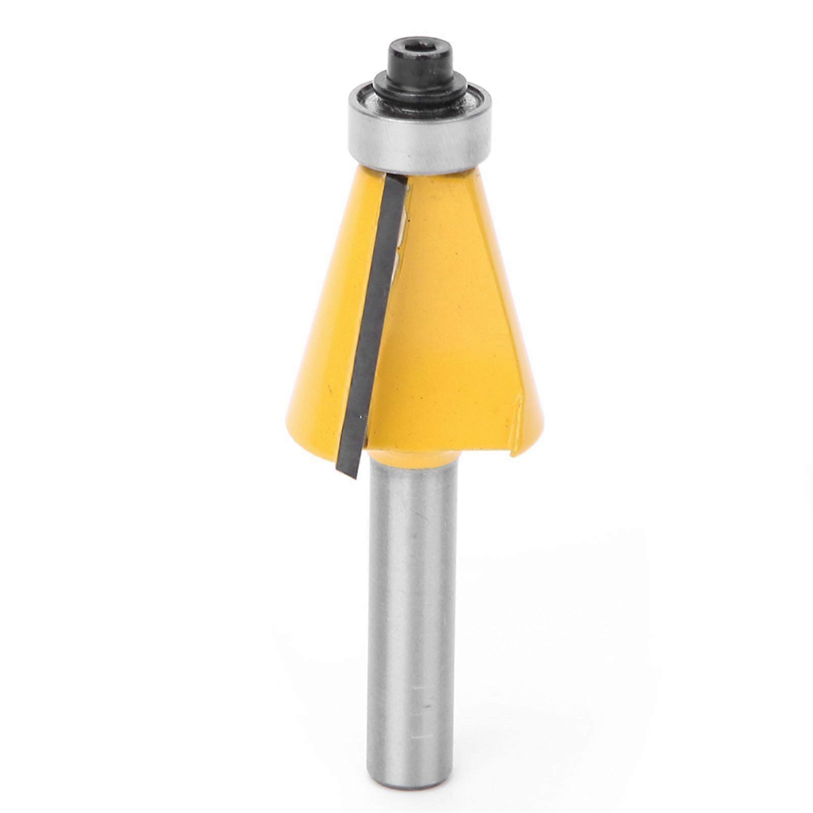 8mm Shank Chamfer Bevel Edging Router Bit with Bearing Woodworking Milling Cutter15