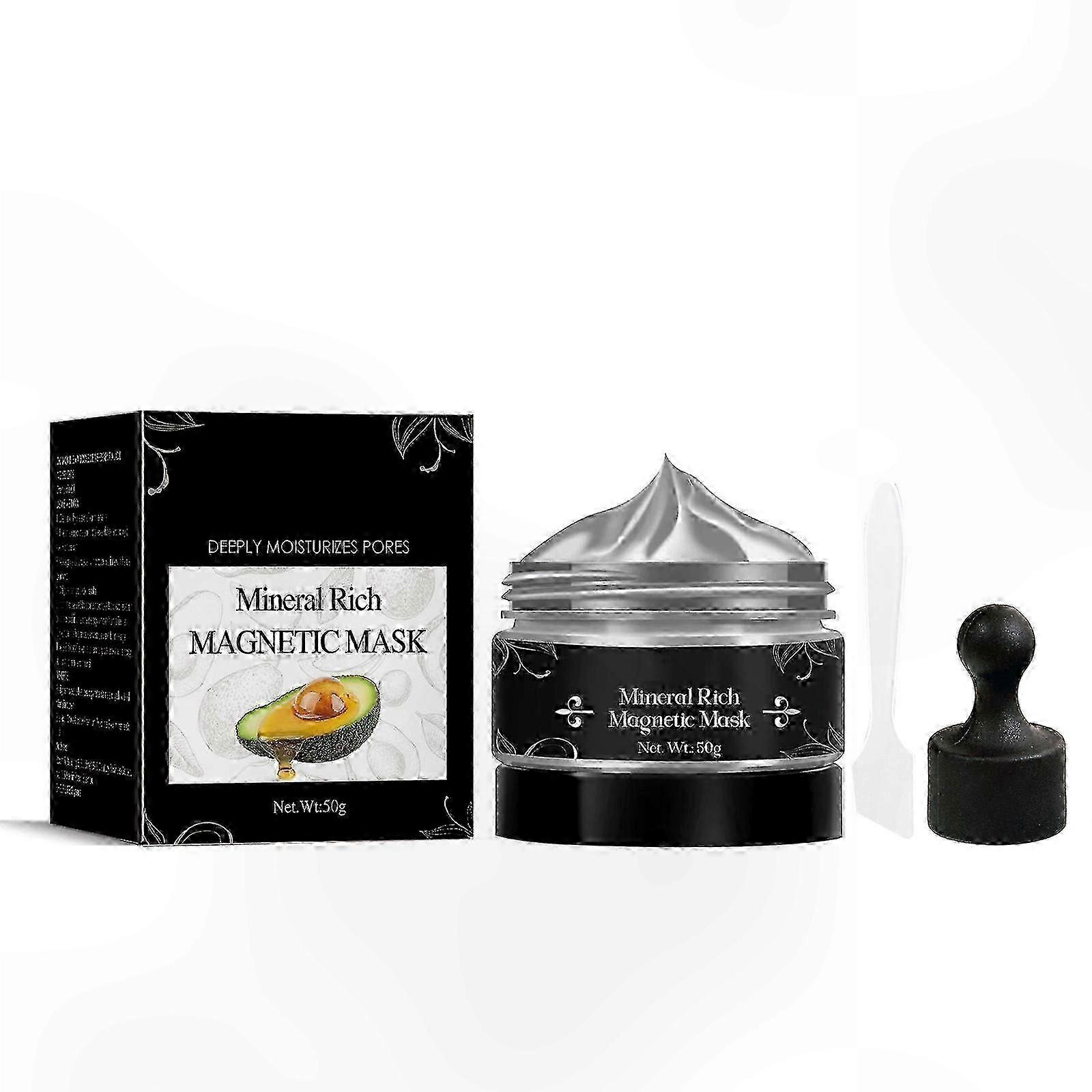 Mineral-Enriched Peel-Off Mask for Blackhead Removal and Pore Cleansing, Skincare Solution with Magnetic Properties