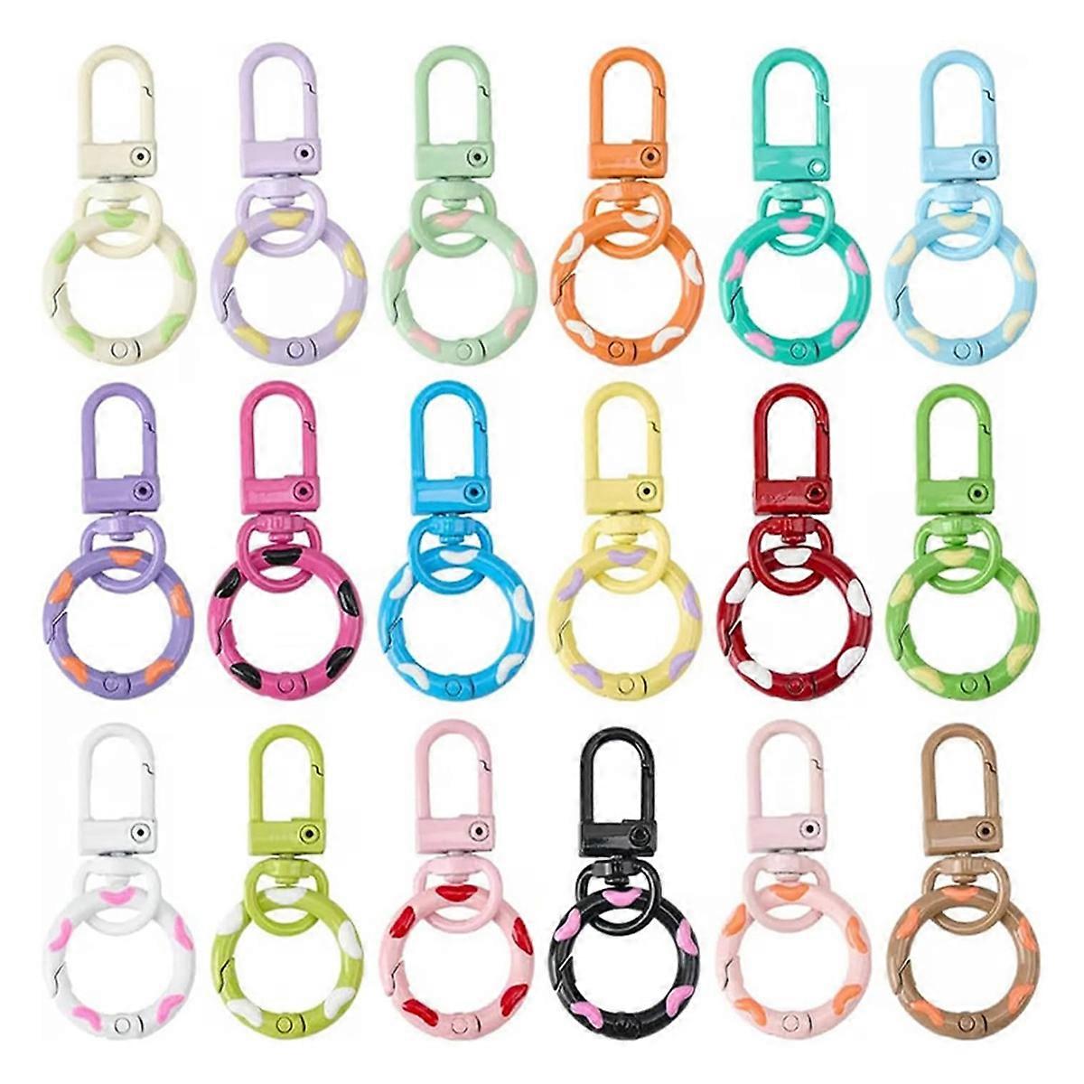Spring Keychain Candy Colorful Metal Lobster Claw Keychain
