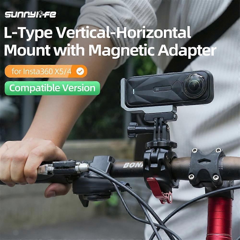 L-Type Vertical-Horizontal Magnetic Mount Magnetic Adapter for Insta360 X5/4