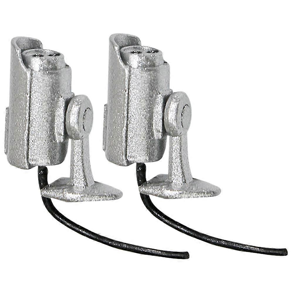 Alloy Mini Camera Dollhouse Accessory for Decor 2Pcs Silver Security Prop