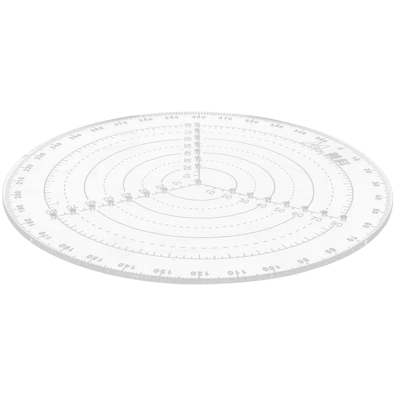 Woodworking Plank Chamfering Device Center Circle Ruler Drawing Circles Measuring Tool For Woodworkers Size 30.00X30.00X1.00CM 1 Set