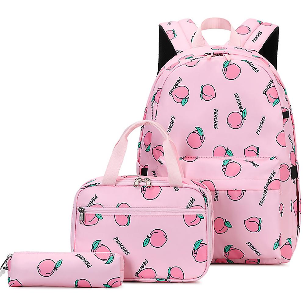 Kaxidy Fashion Print School Backpack Set Lightweight School Bags College Bookbag