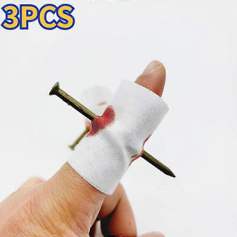 3PCS Halloween Props, Finger Studs, Tinker Toys, Magic Show, Can Be Used At Holiday Parties To Scare Your Friends!