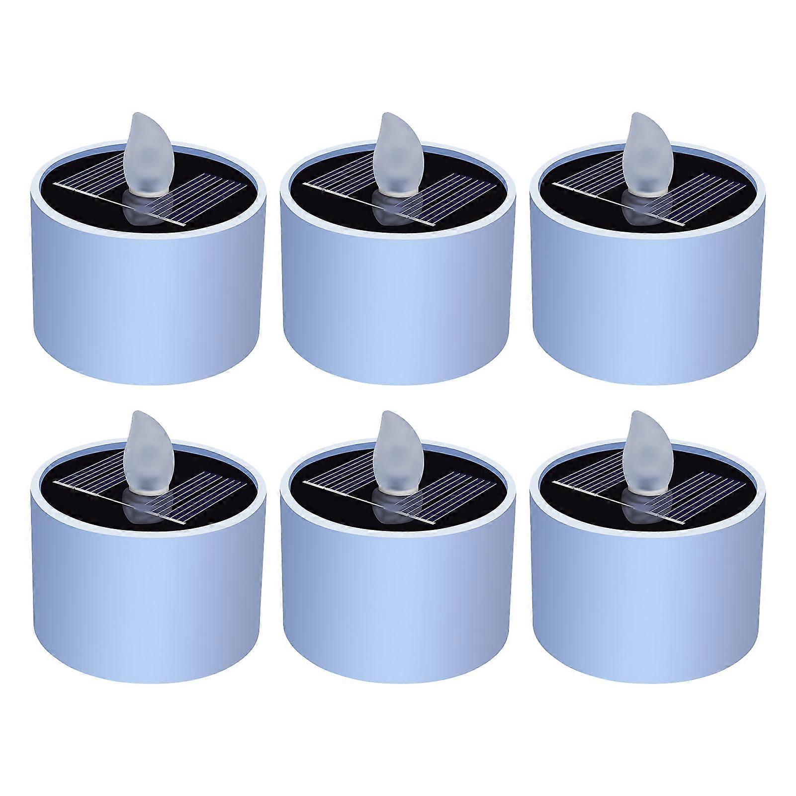 Solar Candle 20Ft Flameless LED Set, Solar Driveway Candles And Garden Lanterns, Reusable Solar Powered Pathway Lights