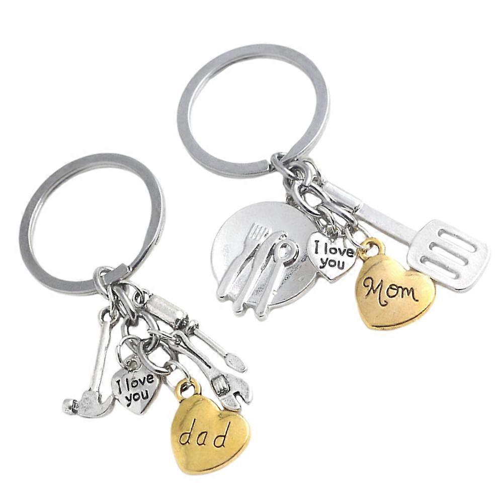 Key Chains Alloy Key Chains for Holding Keys 2Pcs Assorted Color Pendant