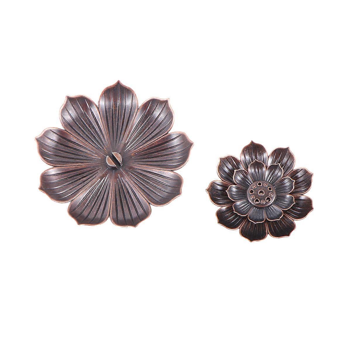 Incense Holder Lotus Shape Incense Stick Holder for 2Pcs Retro Design