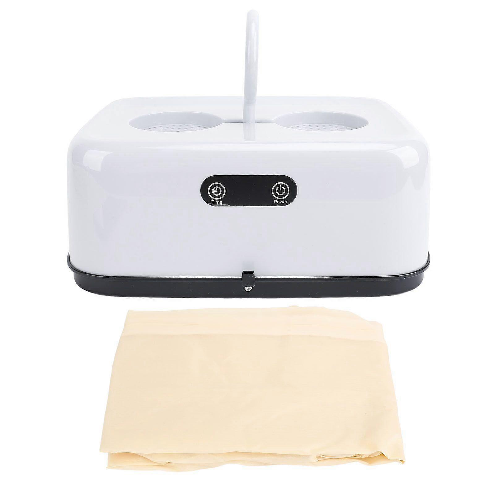 Portable Clothes Dryer Foldable Multifunctional Small Electric Drying Machine for Travel EU Plug 100240V White