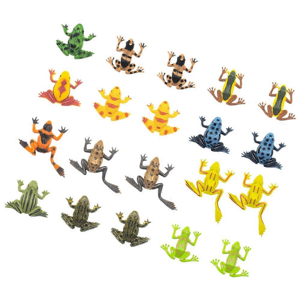 Small Frogs Modeling Statues for Decoration 100Pcs PVC