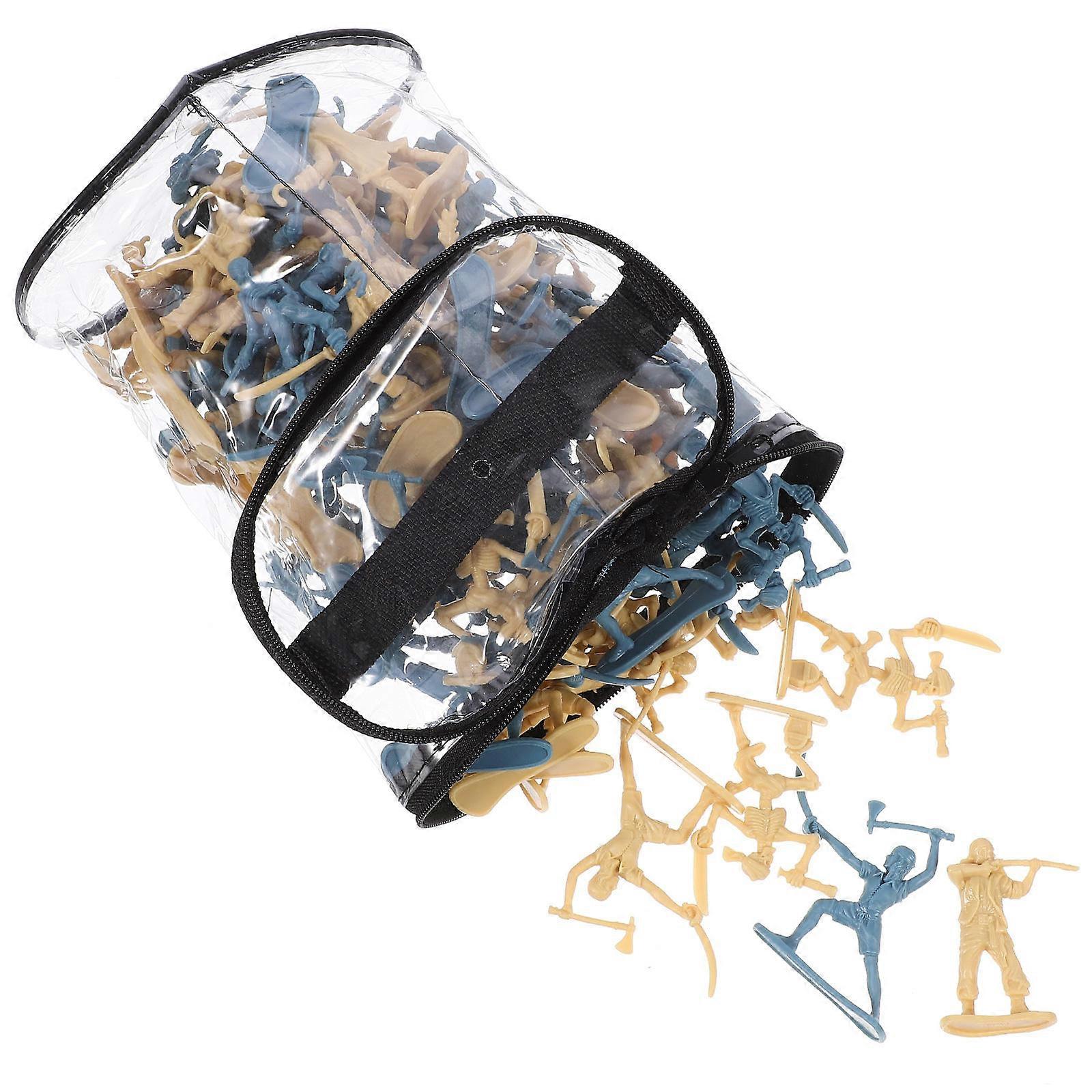 Pirate Soldier Figures Plastic Miniature Models for Decorative Use 320Pcs