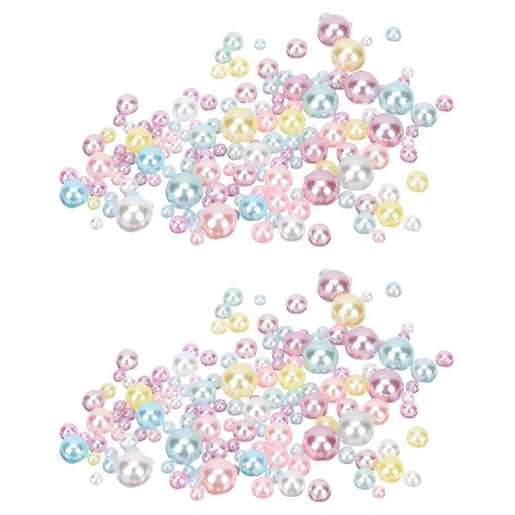 Fake Pearls for Vases Floating No Hole Pearls for Decor 2Sets