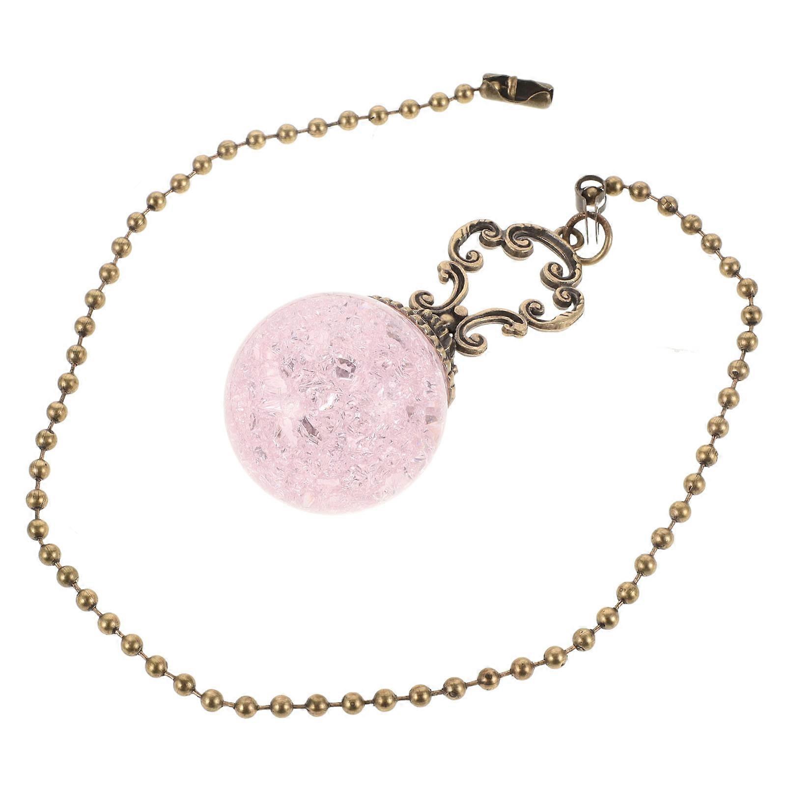 4Pcs Ceiling Fan Pull Chain Pendant Extension for Decorative Use Pink