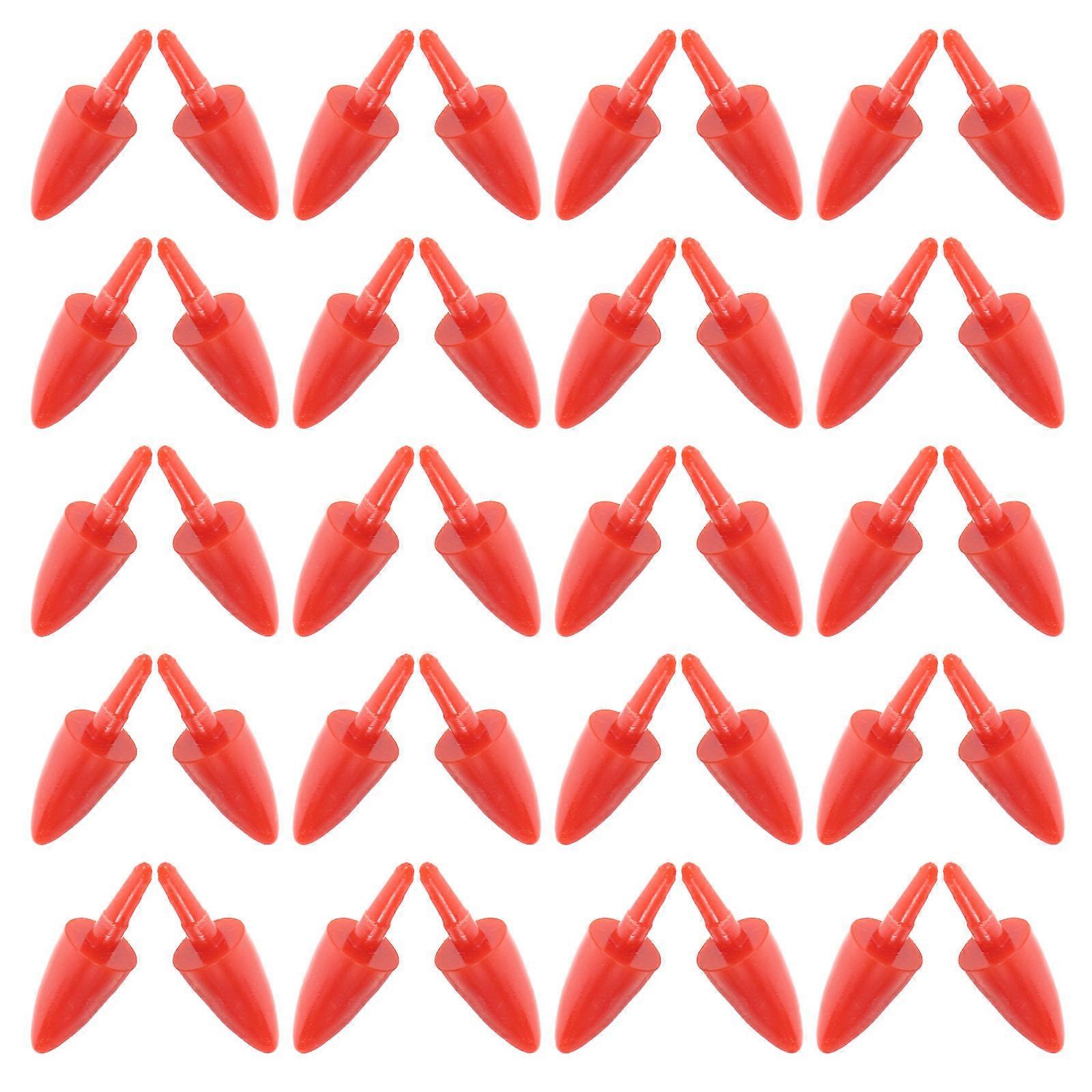 DIY Snowman Nose Kit Carrot Shape Nose 200Pcs Orange PVC Craft Supplies
