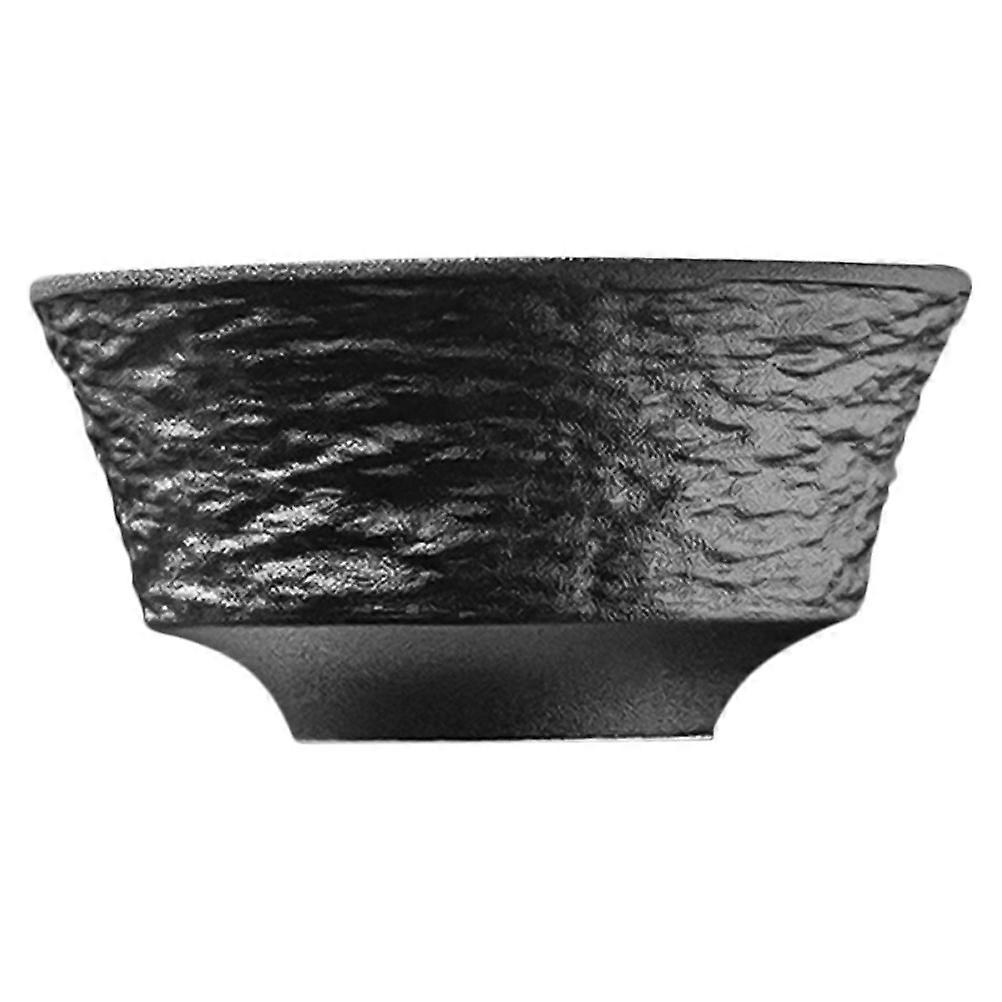 Stable Design Shaving Soap Bubble Bowl For Barbers Daily Shaving Use 4Pcs Black Ceramic