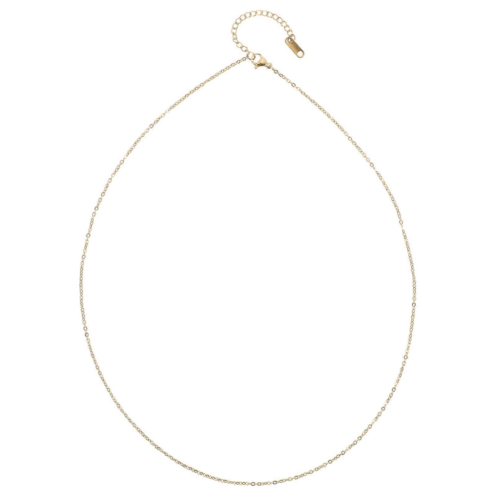 Necklace Chain Chain Extender for Craft Projects Golden Stainless Steel Adjustable Length with 1Pack