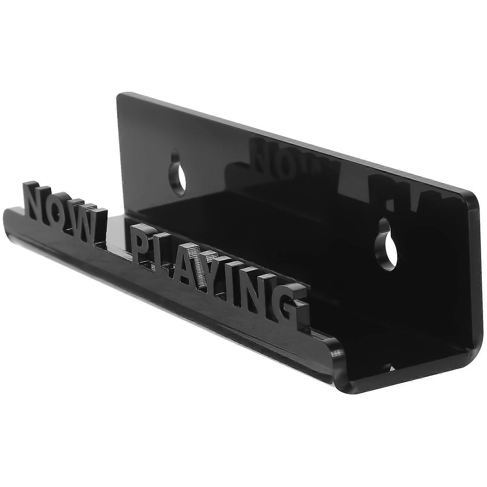 Black Acrylic Vinyl Record Storage Rack for Storage 2Pcs Wall Mount Holder