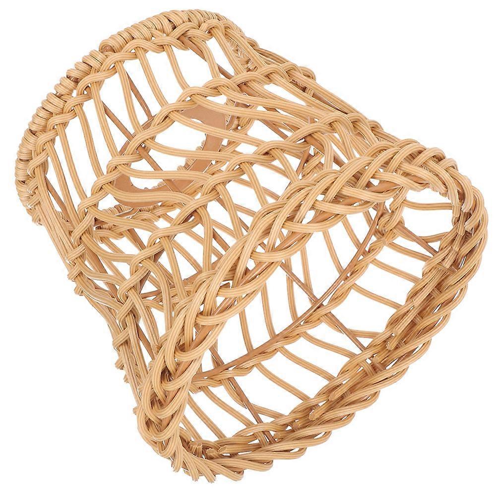 Decorative Woven Lampshade Rattan Lamp Cover for Home Use 2Pcs Set