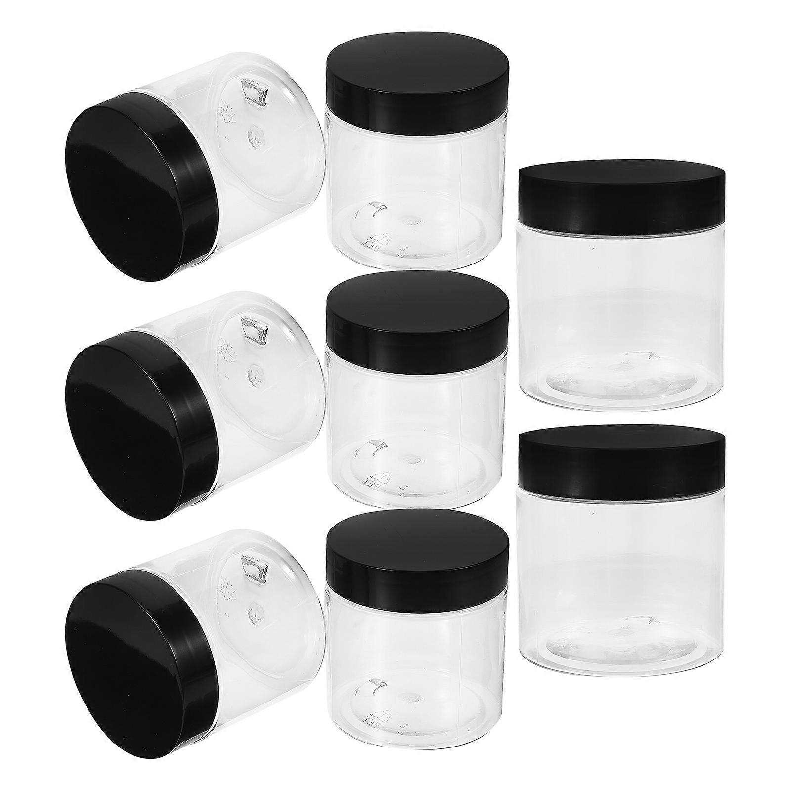 Plastic Jar with Lid for Food Storage 32Pcs Clear Airtight Canister Jars