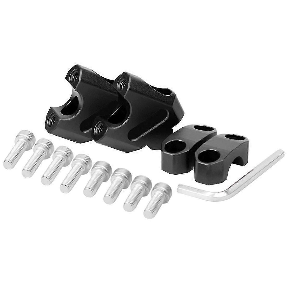 Motorcycle 22mm Handle Riser Bar Kit Height Increasing Base Height Increase and Backward Shift for 22mm Handle