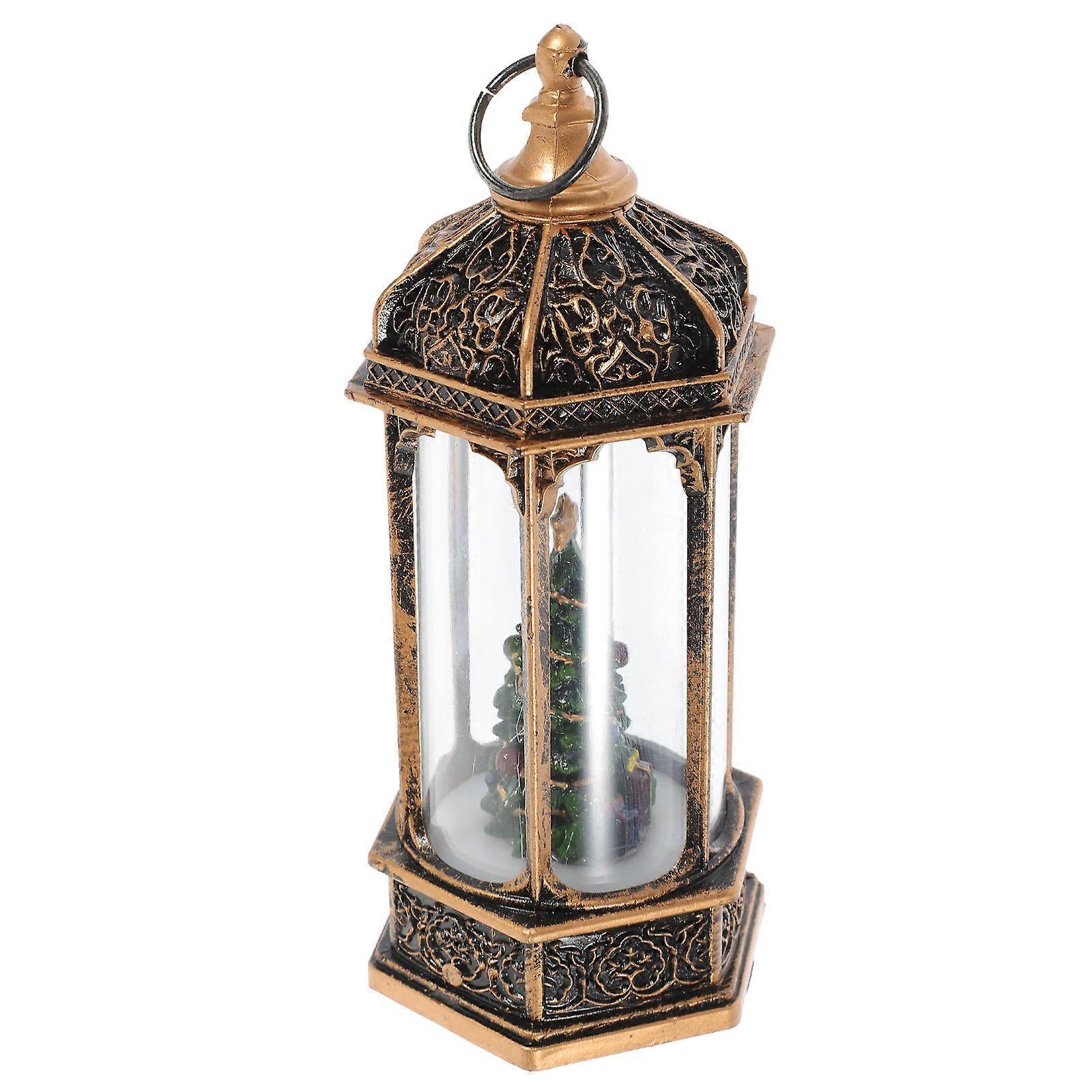 Christmas Luminous Decor Small Wind Light for Tabletop 6Pcs Dark Brown