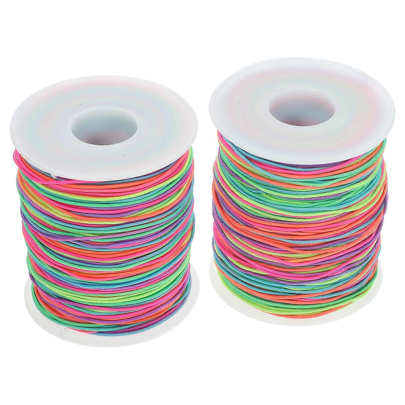 4 Rolls Of Elastic Design Jewelry Beading Thread For Crafts 100 Meter Length Multi Color Suitable For DIY Enthusiasts And Friends