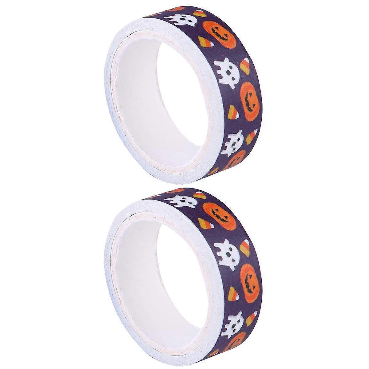 Halloween Glue Tape for Party Decoration 2 Rolls of DIY Paper Tape
