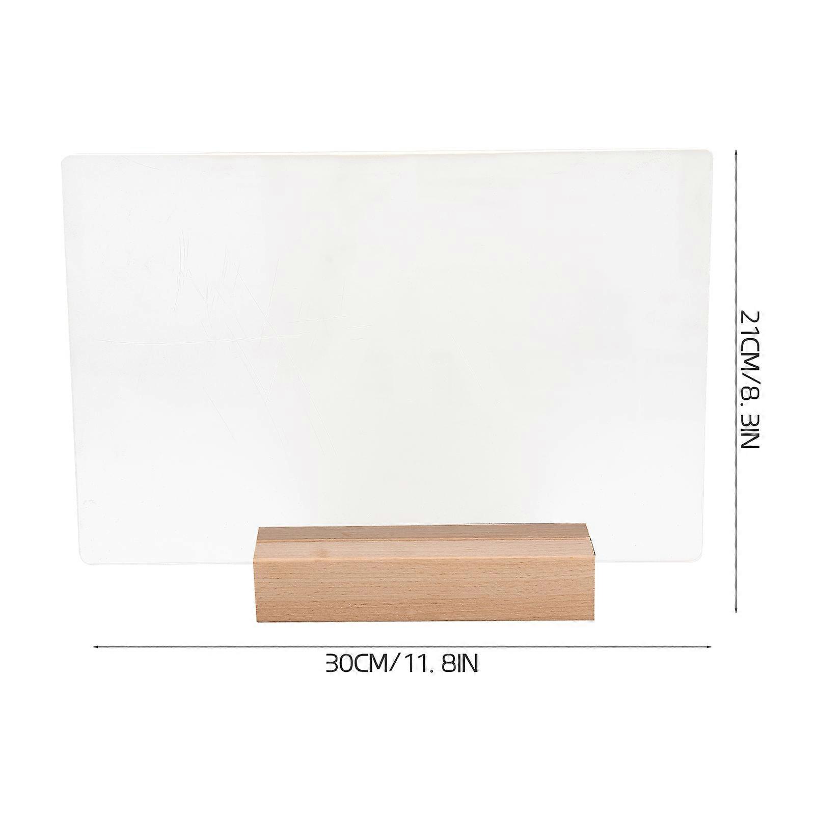 Transparent Memo Board With Glowing Design Suitable For School Desk Accessory 1 Set
