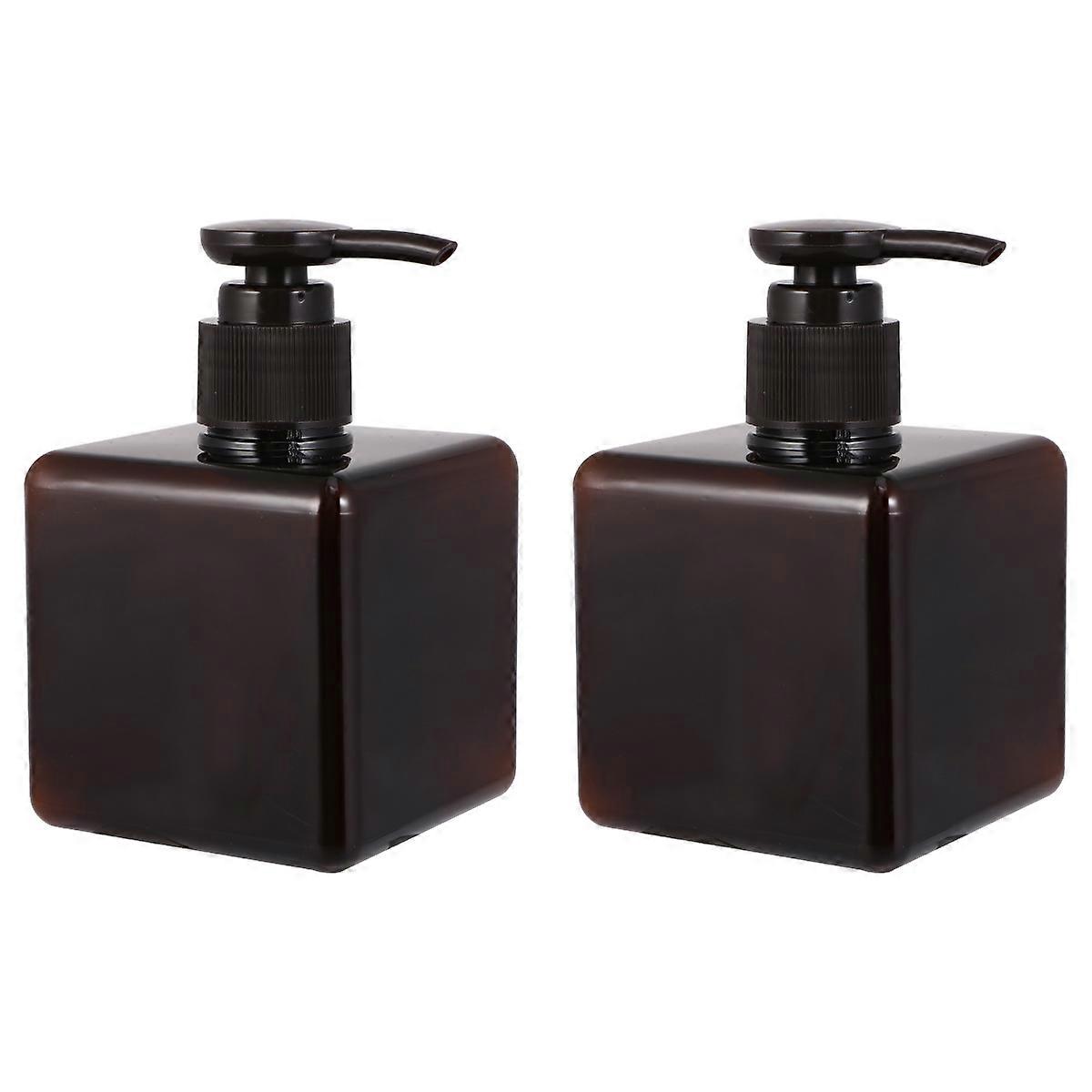 Brown Empty Bottles Pump Bottles for Storage Use 18Pcs Shampoo Storage Bottle