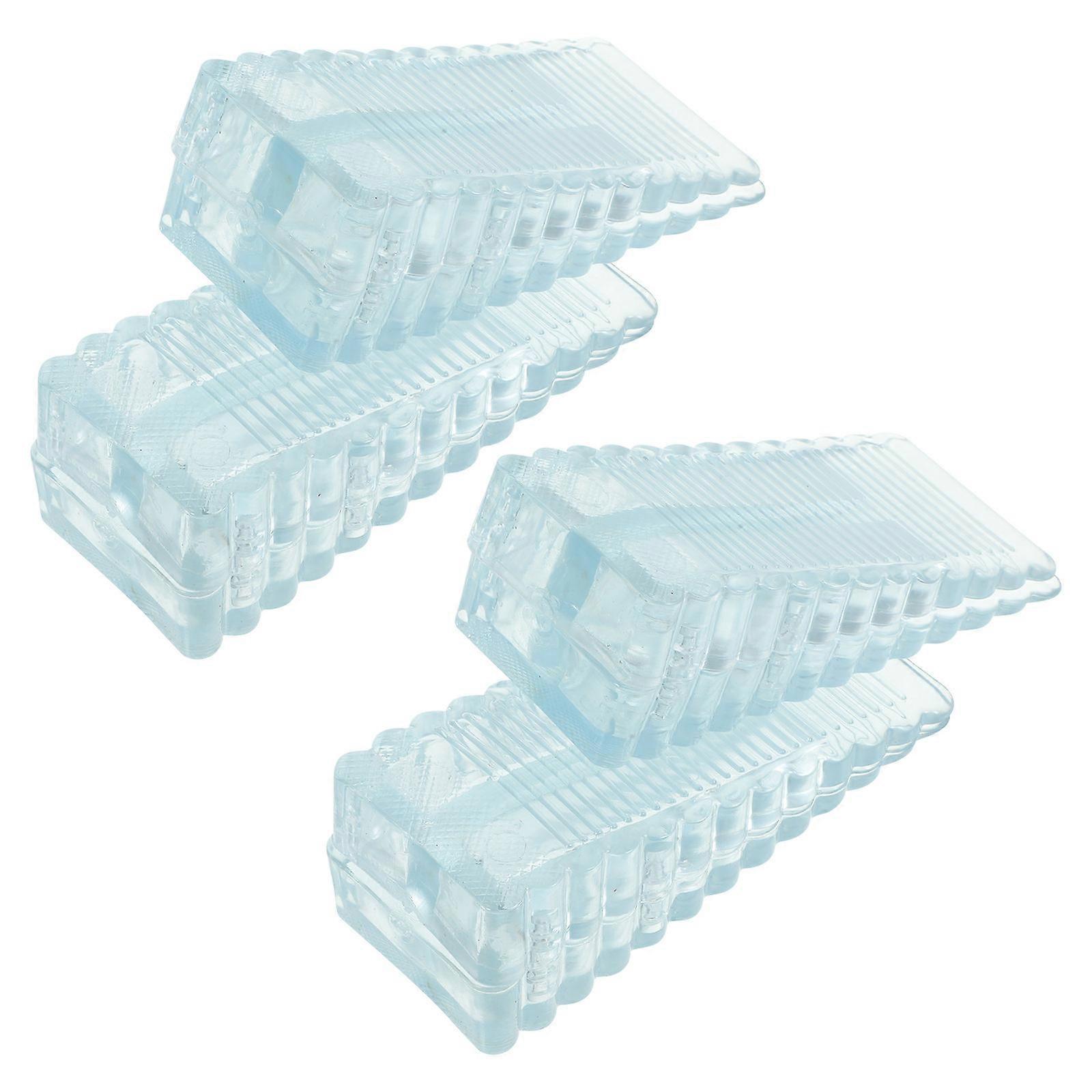 Clear Door Stopper Wedge 20Pcs Anti-Collision Rubber Material Perfect for Home and Door Gaps Between 0.4-1.3cm Size