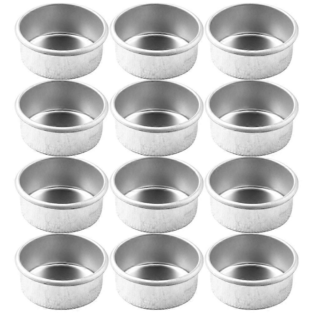 Silver Candle Cups for Home Use 48Pcs Empty Tealight Candle Tins