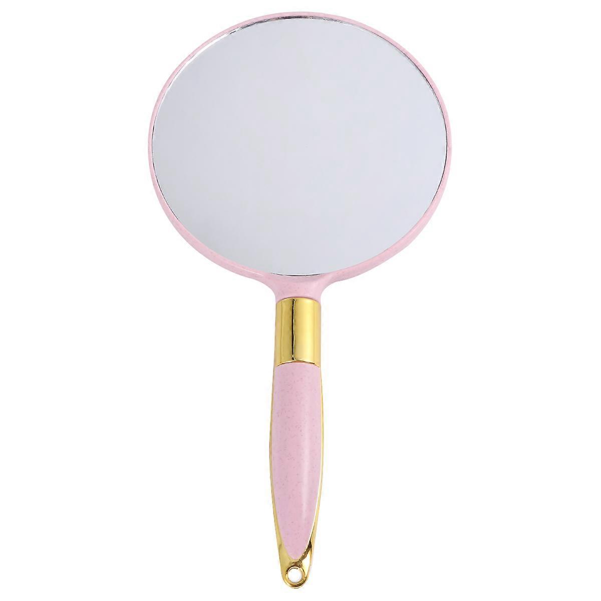 Pink Makeup Mirror Round Handheld Cosmetic Mirror for Makeup 3Pcs Set