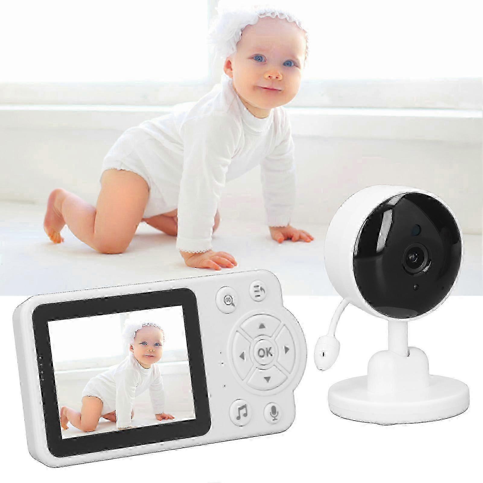 Wireless Baby Monitor 2.8 Inch Baby Security Camera with VOX Mode Night Vision 2 Way Talk Temperature Sensor