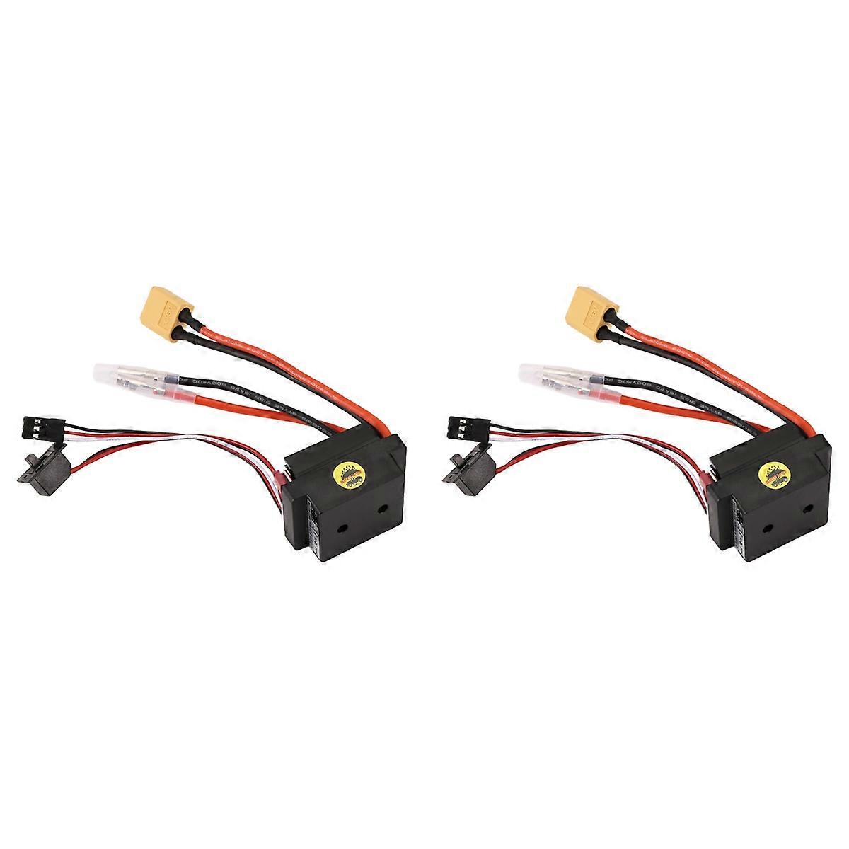 RC Hobby 60A ESC Brushed Motor Speed Controller with 2A BEC High Voltage 6-12V Brush ESC for RC Ship