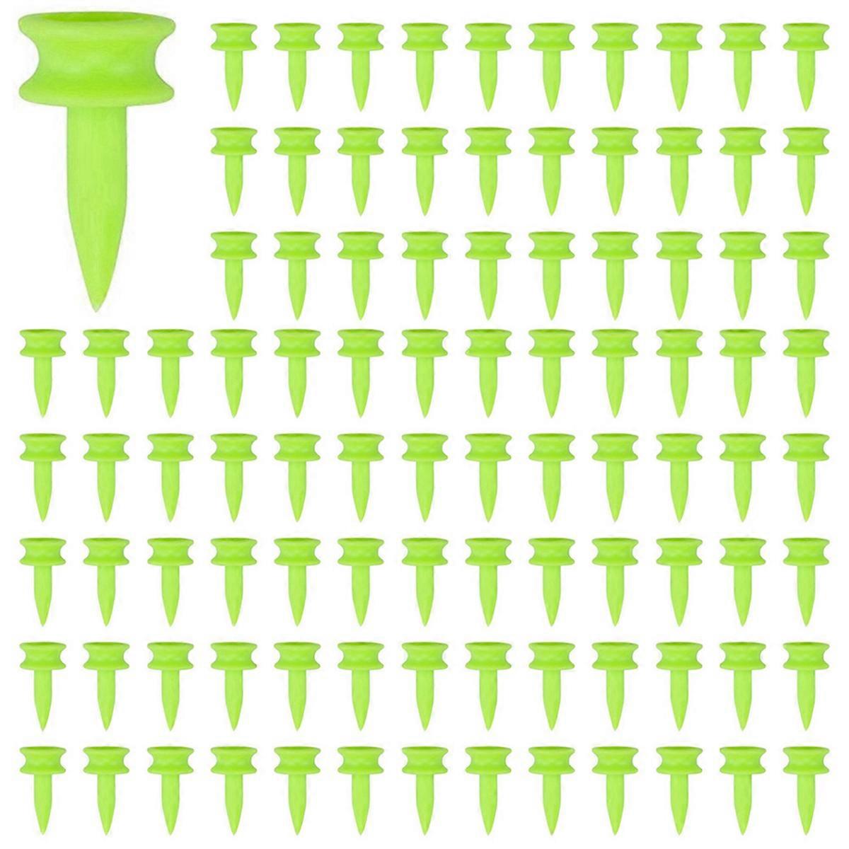  Golf Tees 0.86 Inch 100 Count Plastic (Green)