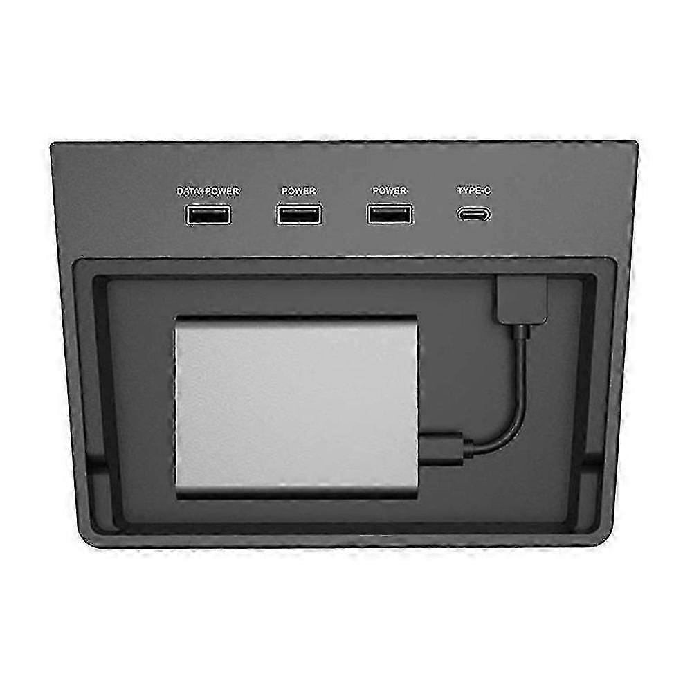 5-in-1 USB Hub Docking Station for Tesla Model 3 (2017-2020) - Black