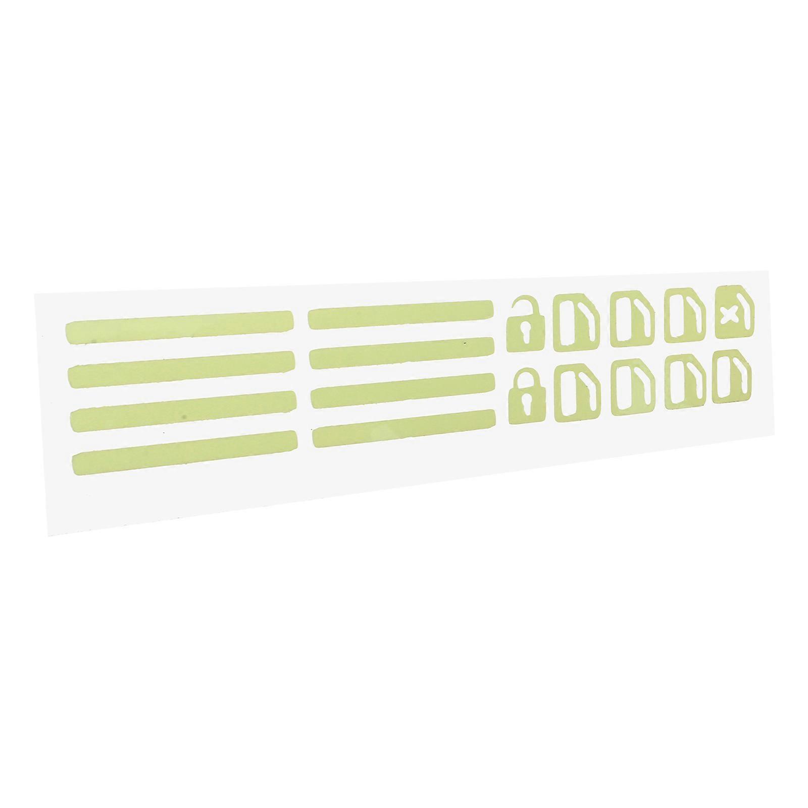 Glowing Car Decals Car Button Stickers for Night Use 1Set