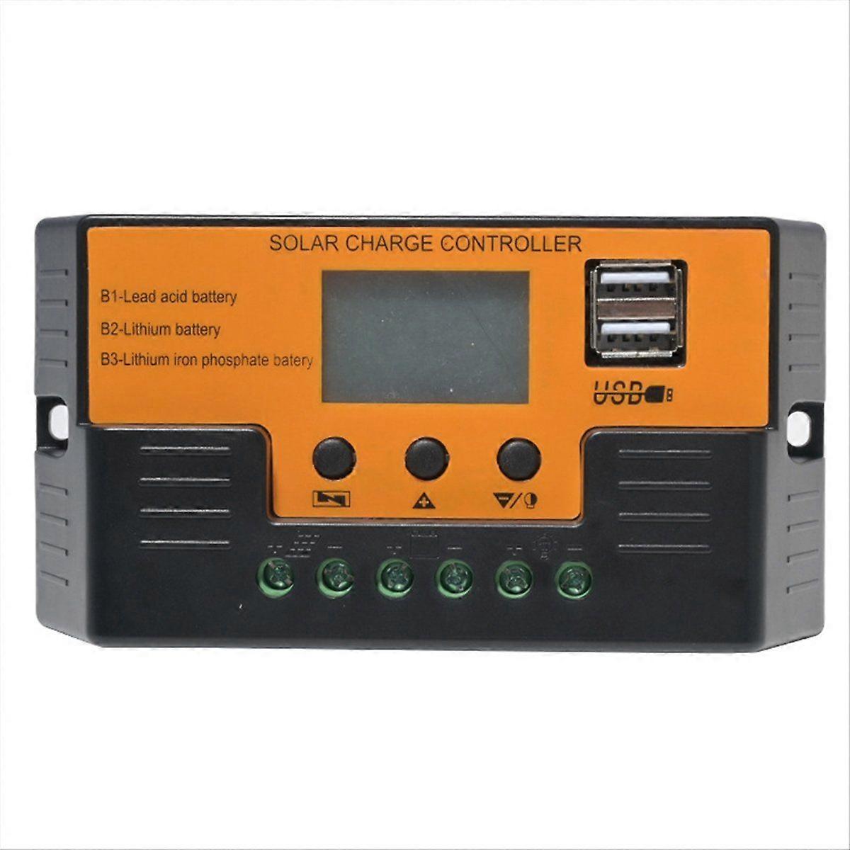 Solar Controller 12V/11.1V/12.8V with USB for Photovoltaic Power Generation 30A