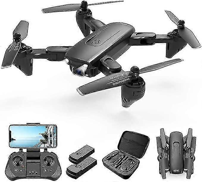 4K Drone with 1080p HD Camera for Adults Beginners, Includes 2 Batteries
