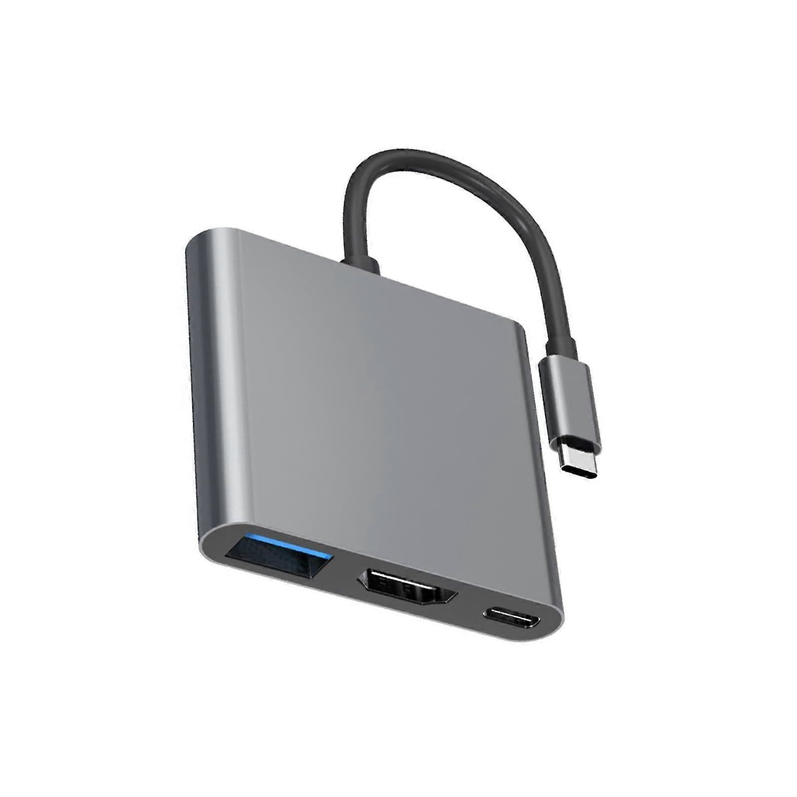 USB C Digital Multiport Adapter 4K HDTV Output For Laptop And Tablet USBC Hub