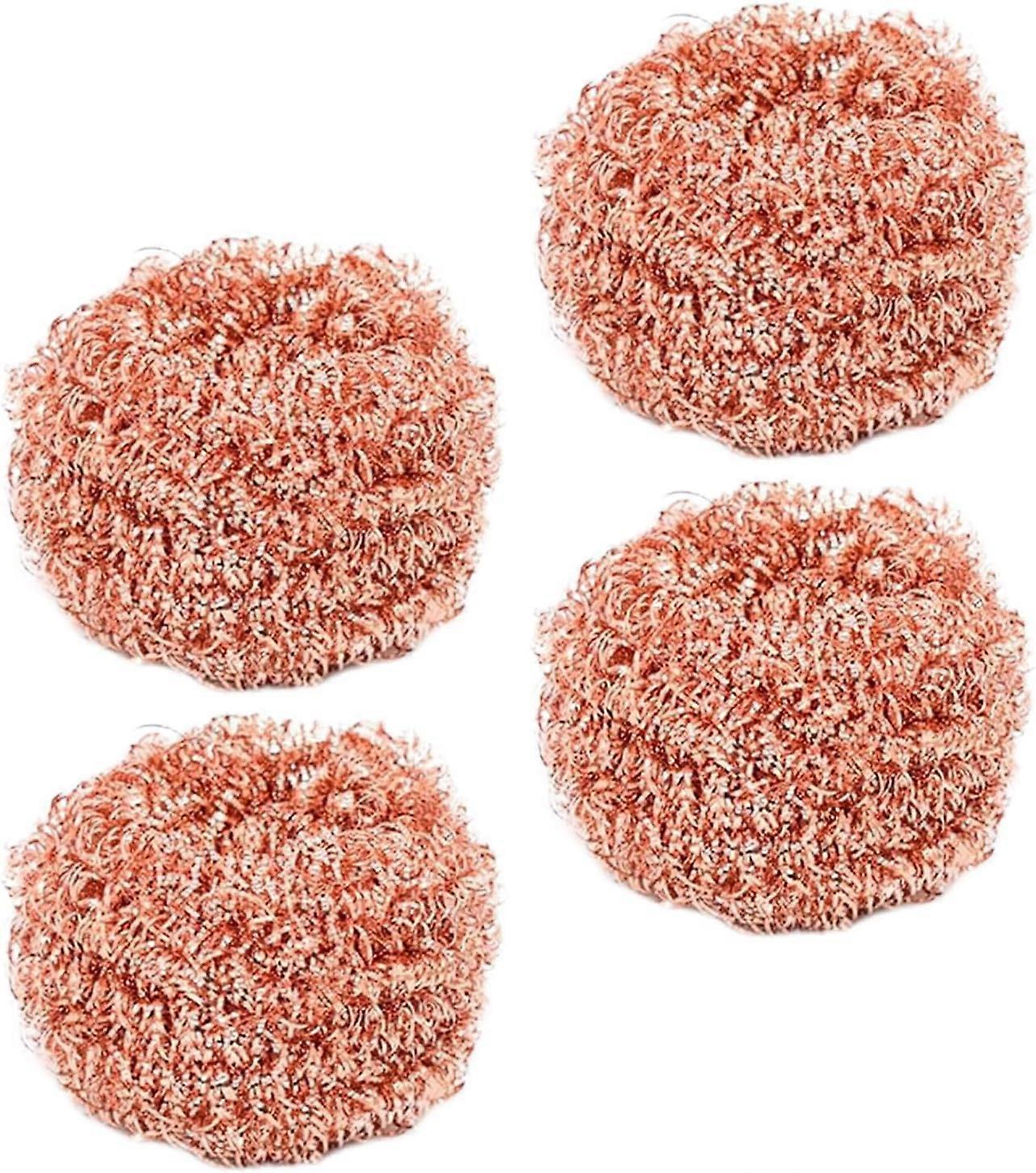 Copper Scrubbers for Pots,Non-Scratch Copper Kitchen Scrub Brush