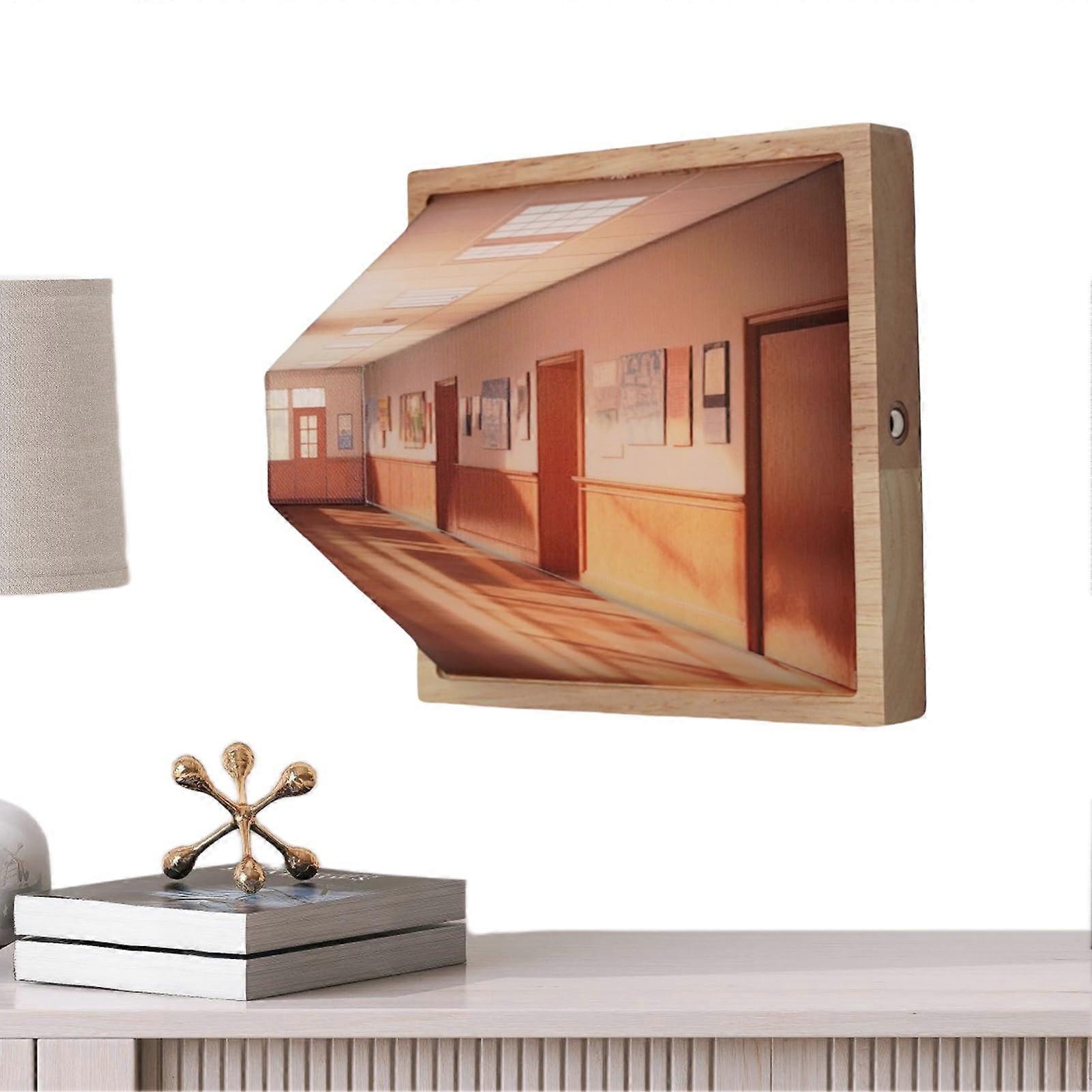 LED Wall Art No Drilling Picture Frame Atmosphere Lamp 3 Modes For Children's Rooms Hotels Cafes Dining Areas