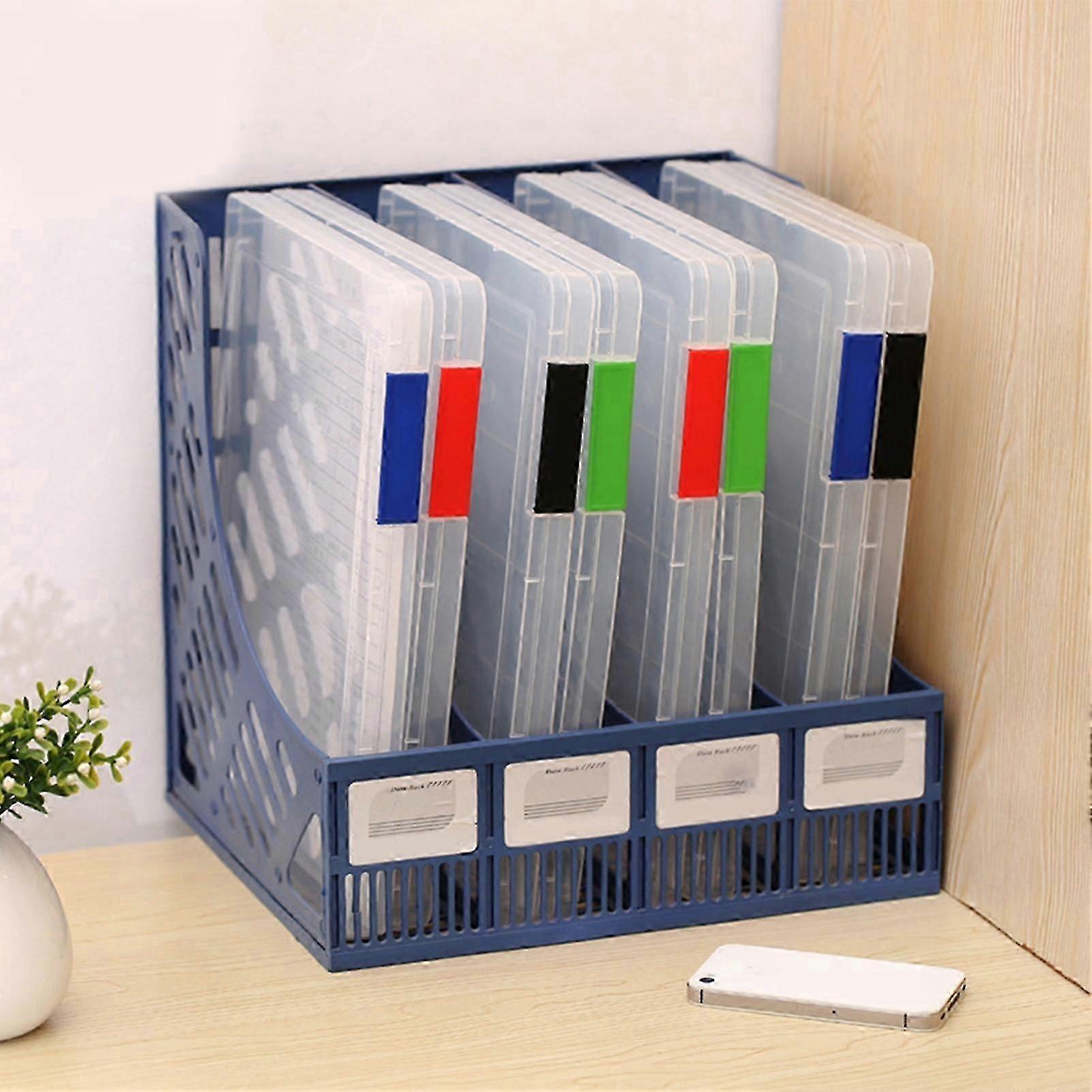 Document Box Lightweight Transparent PP Portable A4 File Box for Magazines 25-26