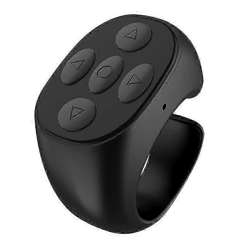 Ring Remote Control Bluetooth Fingertip Shutter Page Turner Video Controlle