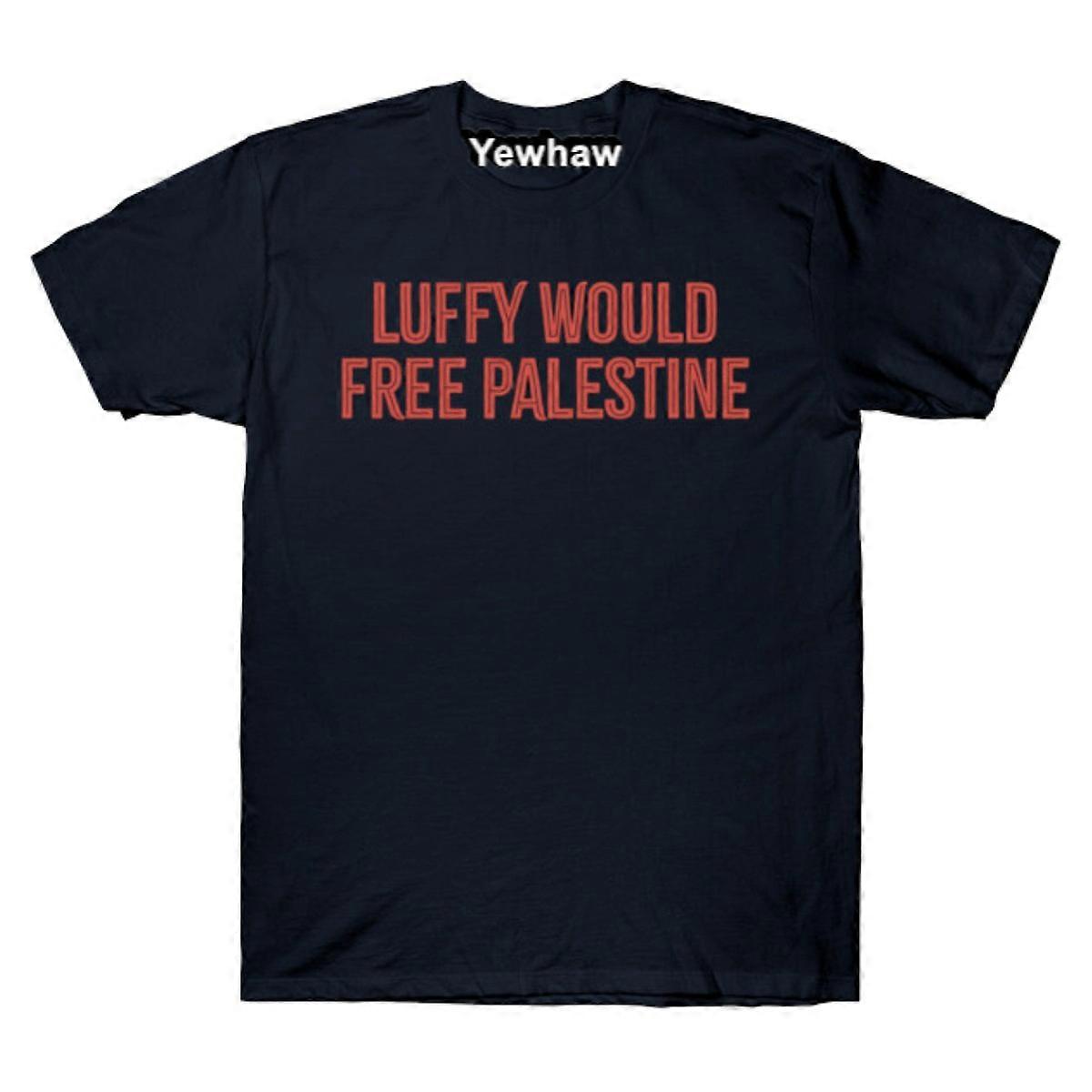 Camiseta Divertida Luffy Would Free Palestine