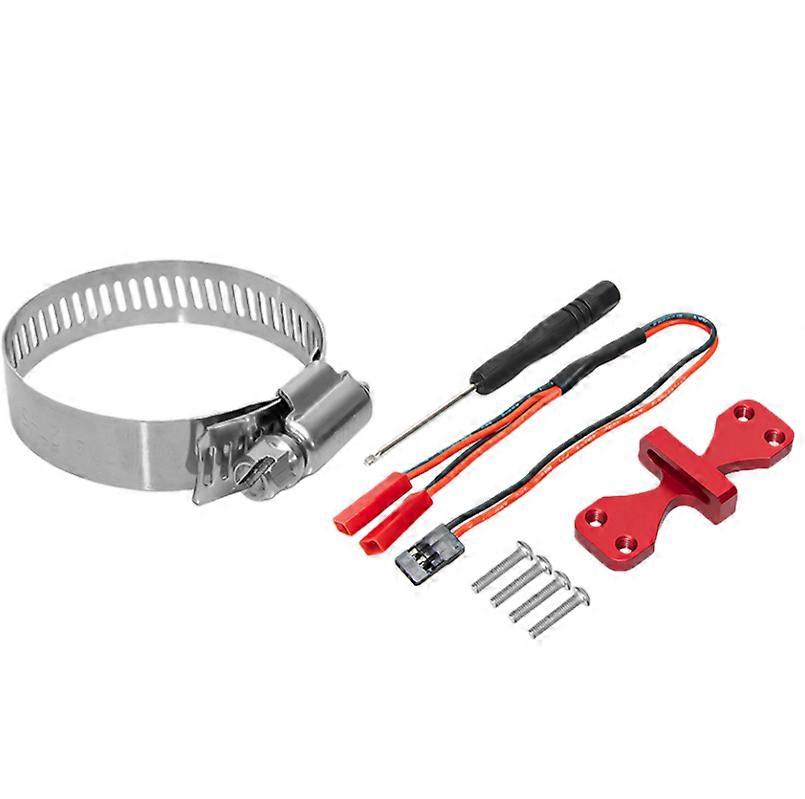 RC Adjustable Dual-Fan Motor Cooling Base Compatible with 36/40/42/49mm Motor Heat-sinks (40*40 Red）