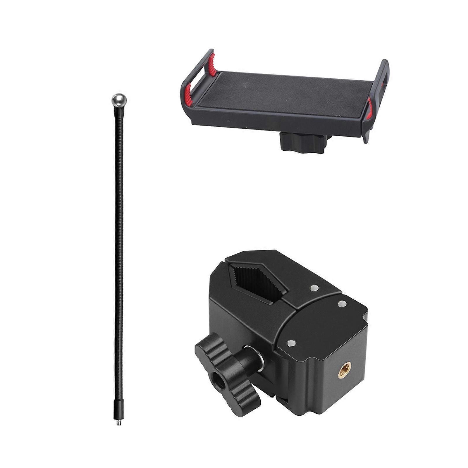 Universally Device Holder With Bendable 4 Size Adjustments ABS Metal Construction For Desktop Workstations Multicolor