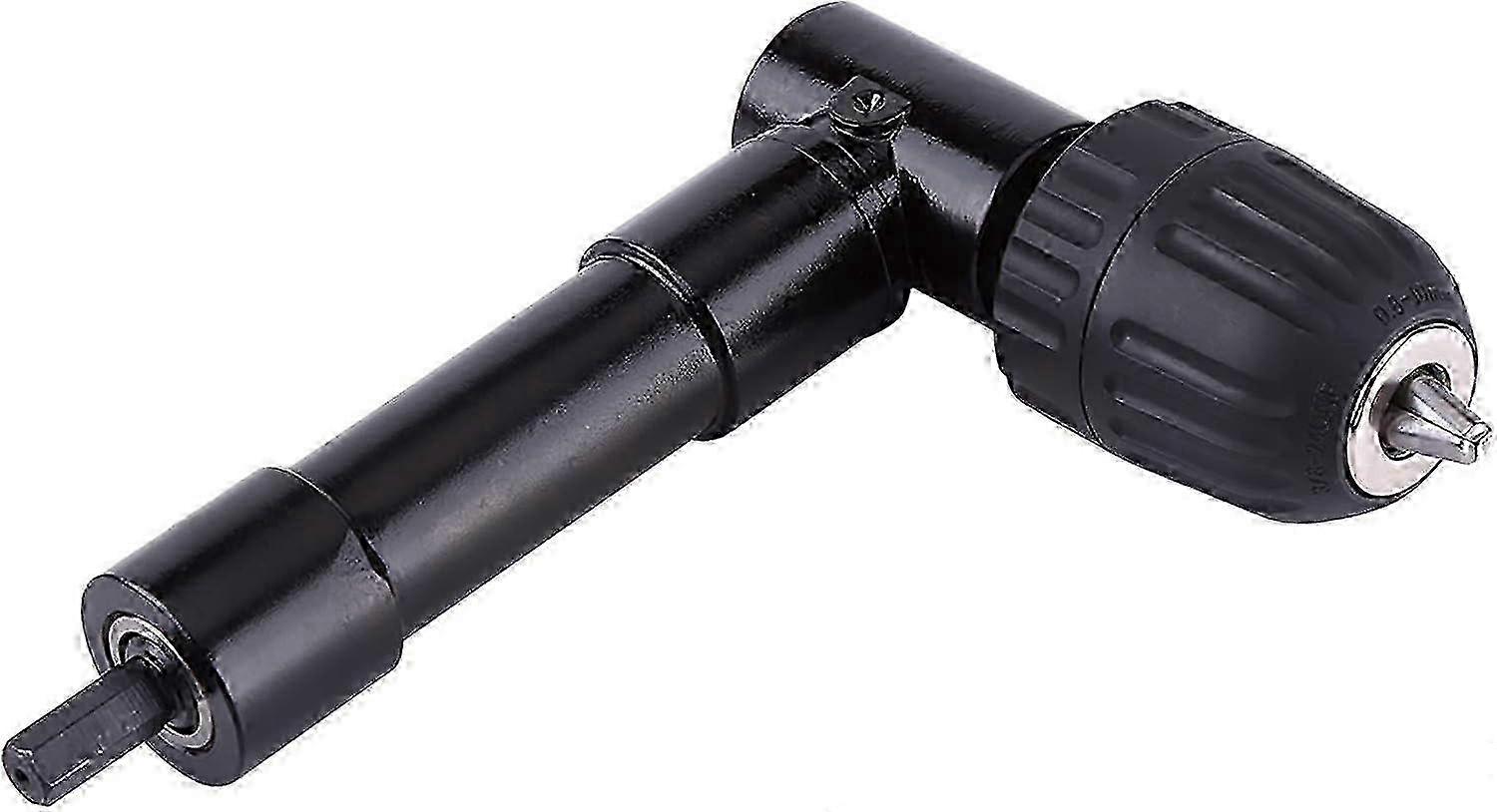 90 Degree Right Angle Chuck Adapter for Drill, Self-Tightening Design for Precision Work